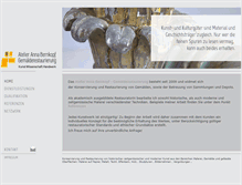 Tablet Screenshot of konservierung-restaurierung.at